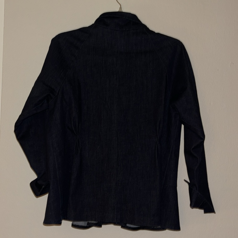 Boutique Vitamin Denim Peplum Jacket - Picture 3 of 5